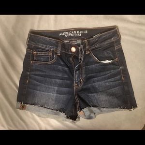 American Eagle Dark Wash Denim Shorts